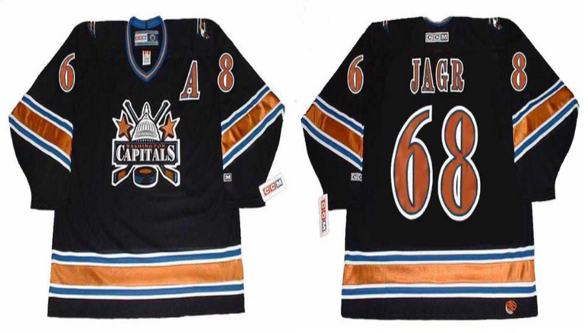 2019 Men Washington Capitals #68 Jagr black CCM NHL jerseys->washington capitals->NHL Jersey